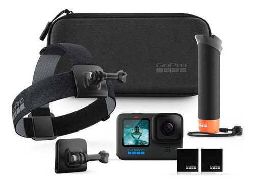 Cámara Gopro Hero 12 Black 5.3k Hdr De 27 Mp+kit De Accesorios De Color Negro