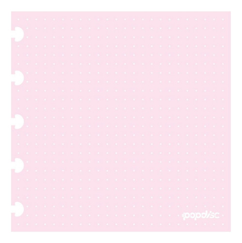 Refil Baby Grande Pontilhado Rosa Chiclete 90g/m2 Pop Disc