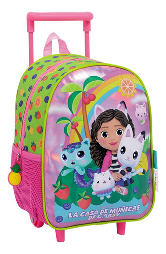 Mochila Gabby Dollhouse Carro Jardin 12p Original 35205