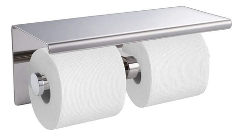 Suporte De Papel Higiênico Duplo Aprimorado Com Estante