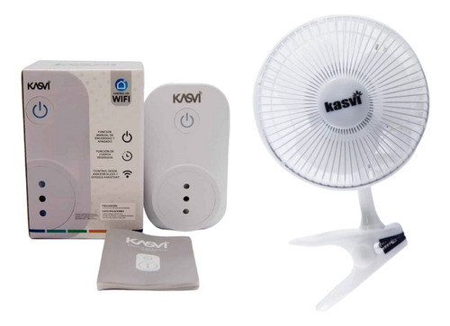 Kit Indoor Timer Wifi + Ventilador Kasvi