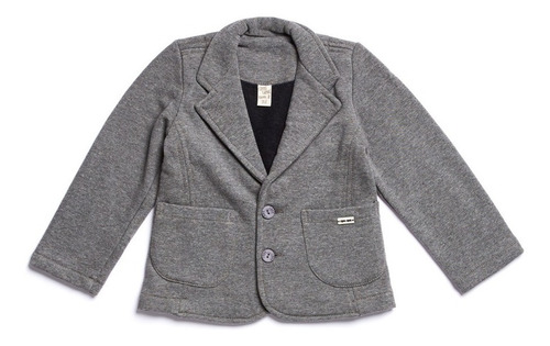 Imagem 1 de 1 de Blazer Cinza Camu Camu Infantil Menino