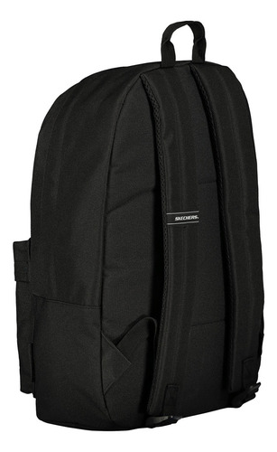 Mochila Backpack Skechers En Poliéster Color Negro Unisex Diseño De La Tela Liso