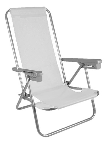 Silla Reposera Plegable 4 Posiciones Playa Aluminio Oferta