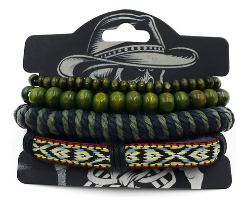 Pulseras Brazaletes Pack X3 Hombre Mujer Moda Hilo Ffyr Color No Aplica Diámetro 20 Cm Largo 20 Cm