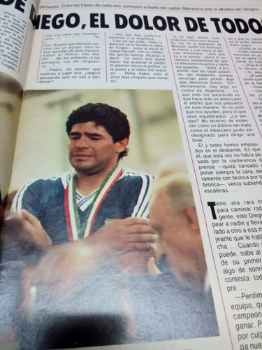 Revista El Gráfico Número 3692 , Julio De 1990 , Subcampeón (Usado)