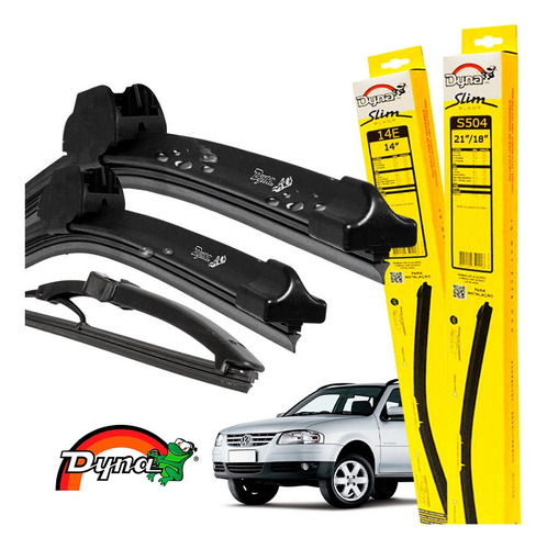 Limpador Parabrisas Vw Parati 2005 A 2008 Dyna Original Kit