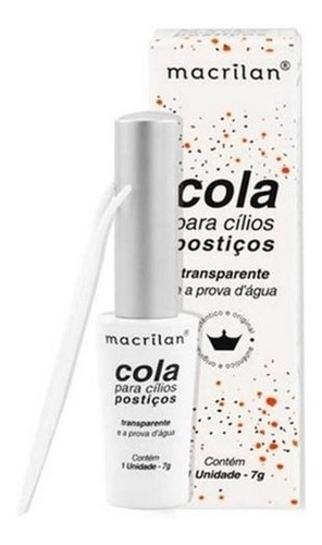 Imagem 2 de 2 de Cola Para Cílios Postiços Macrilan - Transparente