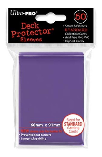Folio/protector Ultra Pro Standard Violeta X50 Muy Lejano