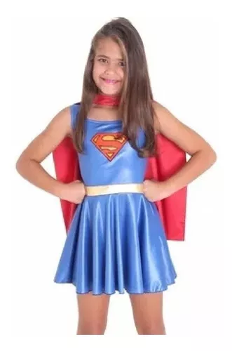 Fantasia Arlequina Infantil Luxo Dc Super Hero Girl Original