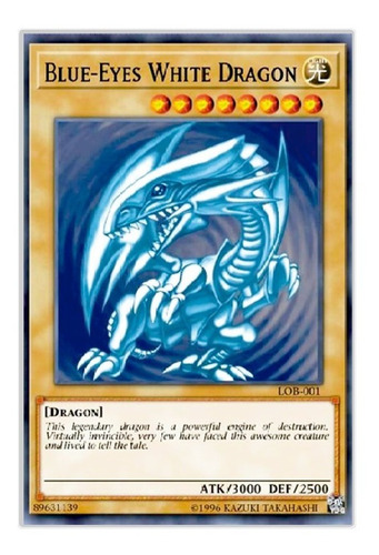 Cuadro Canvas Carta Dragon Ojos Azules Yugi Oh 120cmx80cm