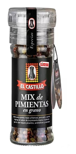 Mix Pimientas Grano 40g Sin Sal Premium El Castillo - Cc