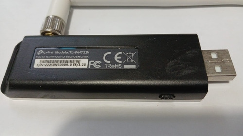 Tarjeta De Red Inalambrico Usb Tp-link Tl-wn722n Interfaz Us (Usado)