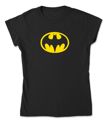 Playera Negra Batman Logo 90´s Retro Super Heroes