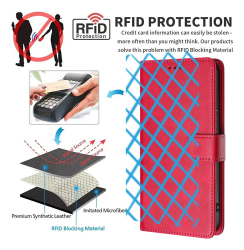 Funda Para Xiaomi Poco C71 4g Flip Book De Piel, Cartera, Bandolera, Correa De Muñeca, Correa De Muñeca, Bloqueo Rfid