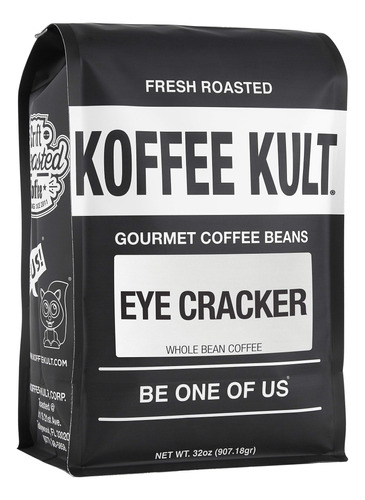 Koffee Kult Eye Cracker - Granos De Cafe Expreso, Tostado Me