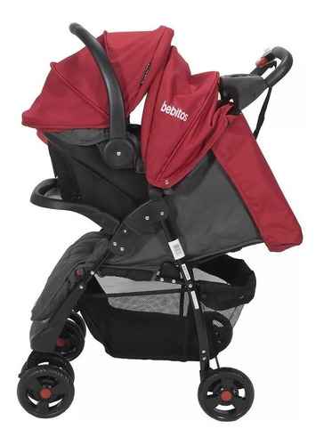 Coche De Paseo Para Bebe 3 En 1 Bebitos Con Base Y Huevito