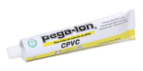 Imagen 1 de 2 de Pegalon - Cemento Cpvc Con Pigmento Amarillo 1 Tubo De 50 Ml