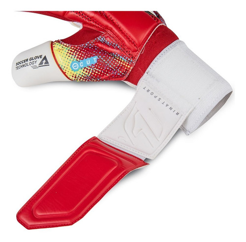 Imagen 6 de 7 de Guantes De Portero Rinat Asimetrik Stellar Semi Adulto Rojo