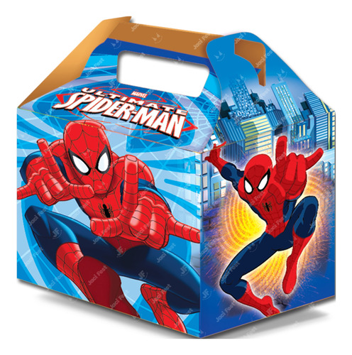 12 Cajas Cajitas Dulceras Spiderman Artículo Fiesta Spi0h1