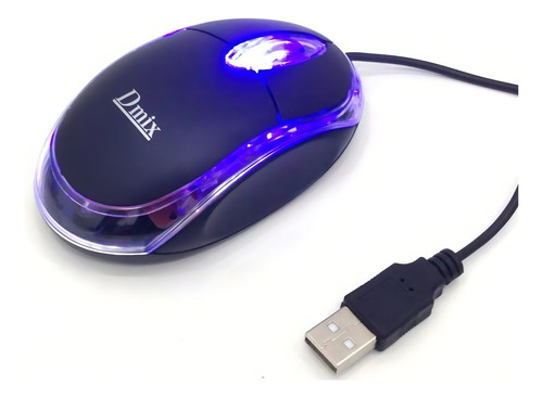 Mouse Fio Usb Óptico Led Azul 1000 Dpi Pc Ltm-560