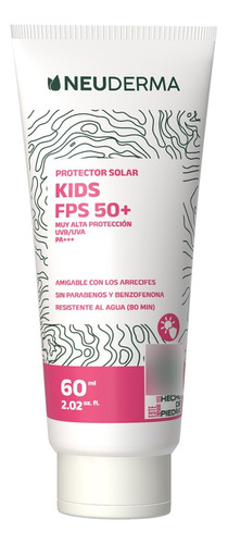 Protector Solar Mineral Fps 50+ Para Niños Neuderma 60g