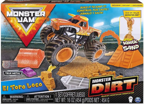 Monster Jam El Toro Loco - Monster Kinetic Sand Deluxe Set