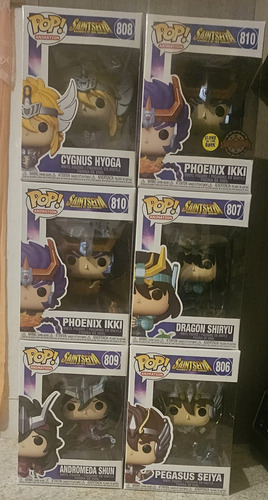 Funko Pop Set De 6 Caballeros Del Zodiaco (Usado)