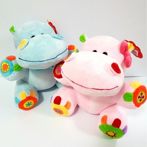 Imagen 2 de 2 de Hipopótamo Didáctico Para Bebé Muñeco Peluche