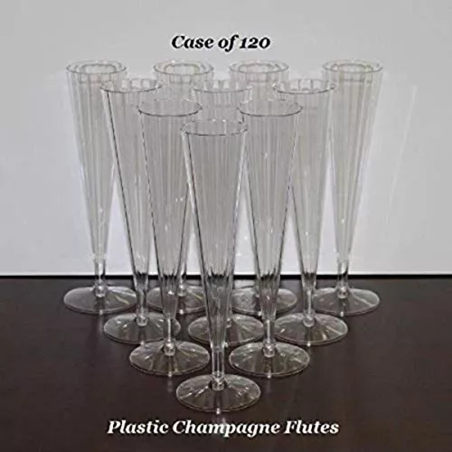 Copas de plastico para brindis fiestas champagne desechables