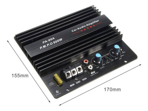 Amplificador De Audio De Coche 600w Subwoofer Potente Tabler