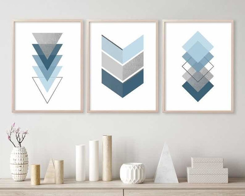 Imagen 3 de 4 de Cuadros Decorativos Geométrico