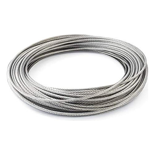 Cable De Acero Inoxidable 3/32puLG 7x7 304 (100 Ft)