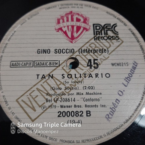 Simple Gino Soccio Wb Records C12