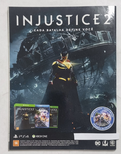 Revista Xbox 132 C Pôster, Dark Souls Injustice (Usado)