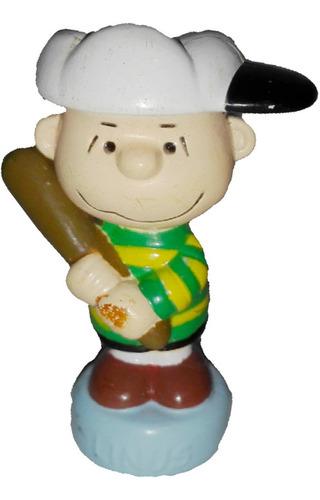 Figura Llavero Charlie Brown Linus Beisbol Baseball 5cm