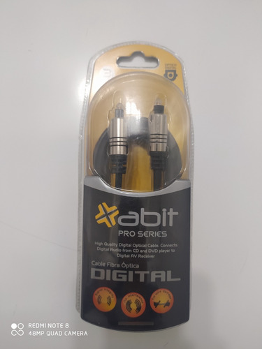 Cable De Audio Fibra Optica Digital Pro Series Abit 3mts