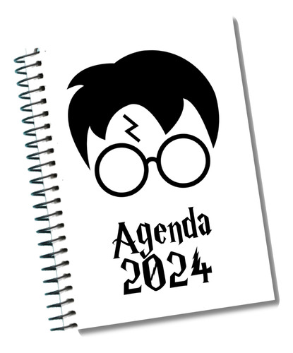 Imprimible Interior Agenda 2024 Semanal - Harry Potter