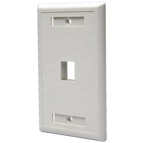 Faceplate Simple 1 Puerto Port Rj45 Cat5e Cat6 Cable Red Utp