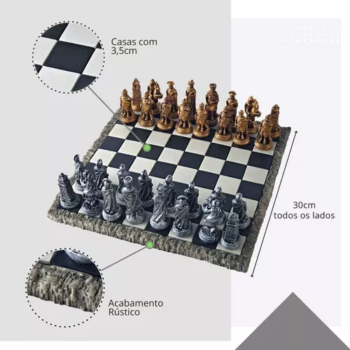 Roman Gladiators 3D Chess Set  Xadrez jogo, Jogo de xadrez, Tabuleiro de  xadrez