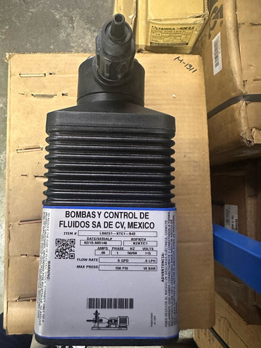 Bomba Dosificadora Pulsatron 1f 115v 6gpd 0.9lph 150psi