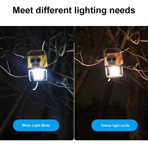Lámpara Recargable Portátil, Linterna Led Para Acampar