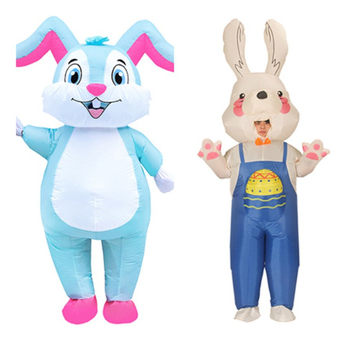 Disfraz Inflable De Conejo Con Dibujos Animados De Conejo Para Pascua