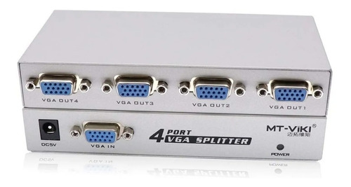 Splitter Vga Amplificador Divisor De Pantalla 1 A 4 Puertos 