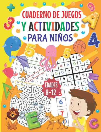 Libro: Cuaderno De Juegos Y Actividades Para Niños 8-12: Rom