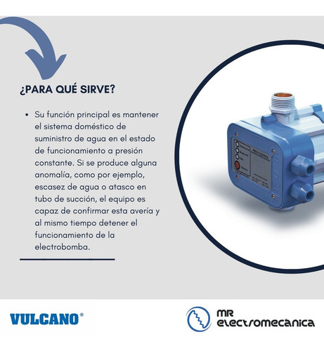 Press Control Vulcano Sensor Presión Pca22