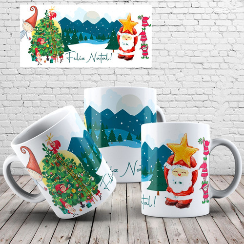 Caneca Personalizada Presente De Natal Amigo Secreto Cor Arte7