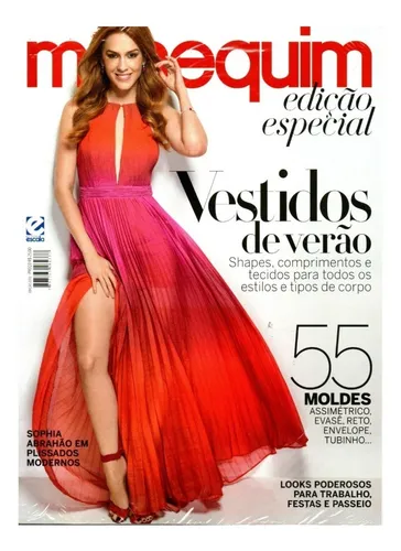 comprar Revista Manequim Edição Especial Vestidos De Verão 55 Moldes