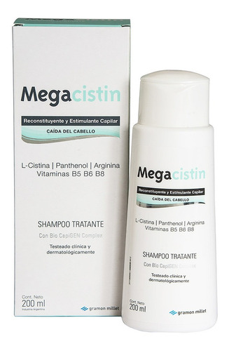 Megacistin Shampoo Anticaida Fortalecedor Cabello 200ml