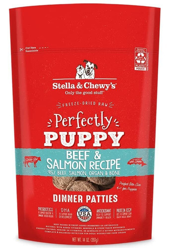 Stella  Chewys Perfectly Puppy - Hamburguesas Crudas De Carn